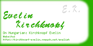 evelin kirchknopf business card